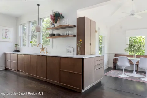 a room with furniture and a window