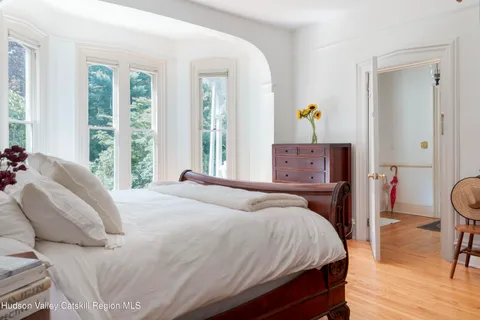 a view of hallway with livingroom and bedroom view