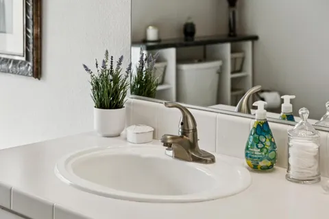 a bathroom with a sink and a bathtub