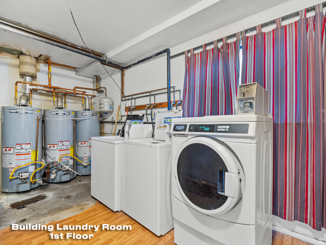 460 200 South Provo, UT 84606 - Photo 9 of 66 Community laundry room with separate washer and dryer, water heater, and secured water heater