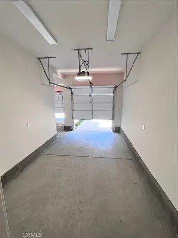 a view of a room with storage