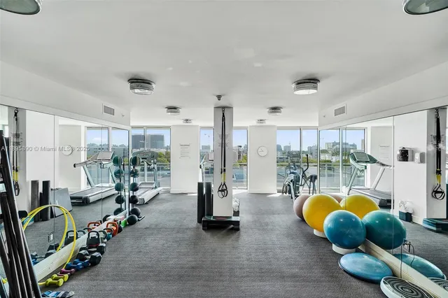 a city view with tall buildings