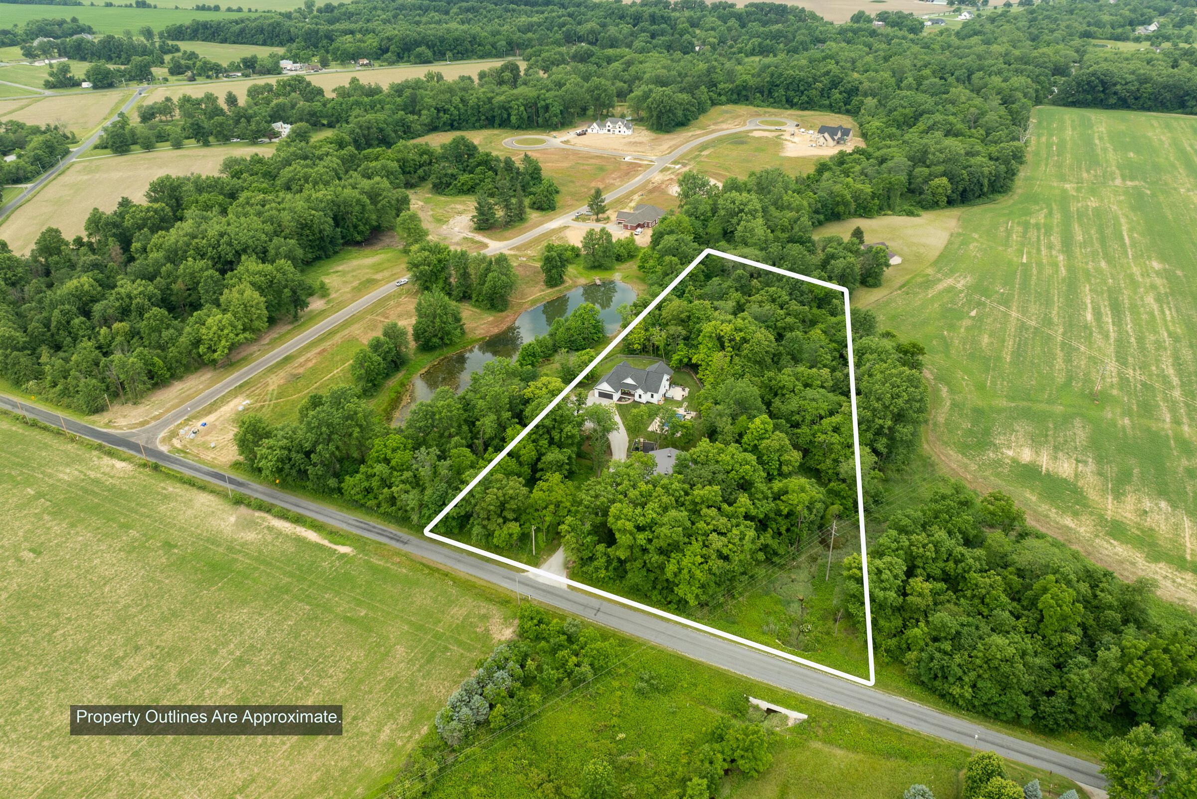 701 Ross Road Sunbury, OH 43074 - Photo 70 of 74 Aerial view of the 5 acre property
