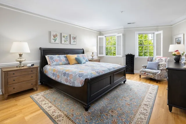 a bed room with a bed and a couch