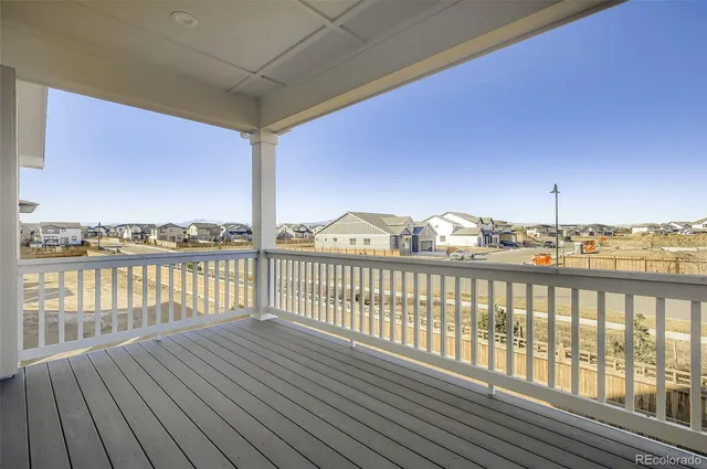 a view of balcony with city view