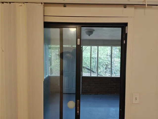 a view of front door