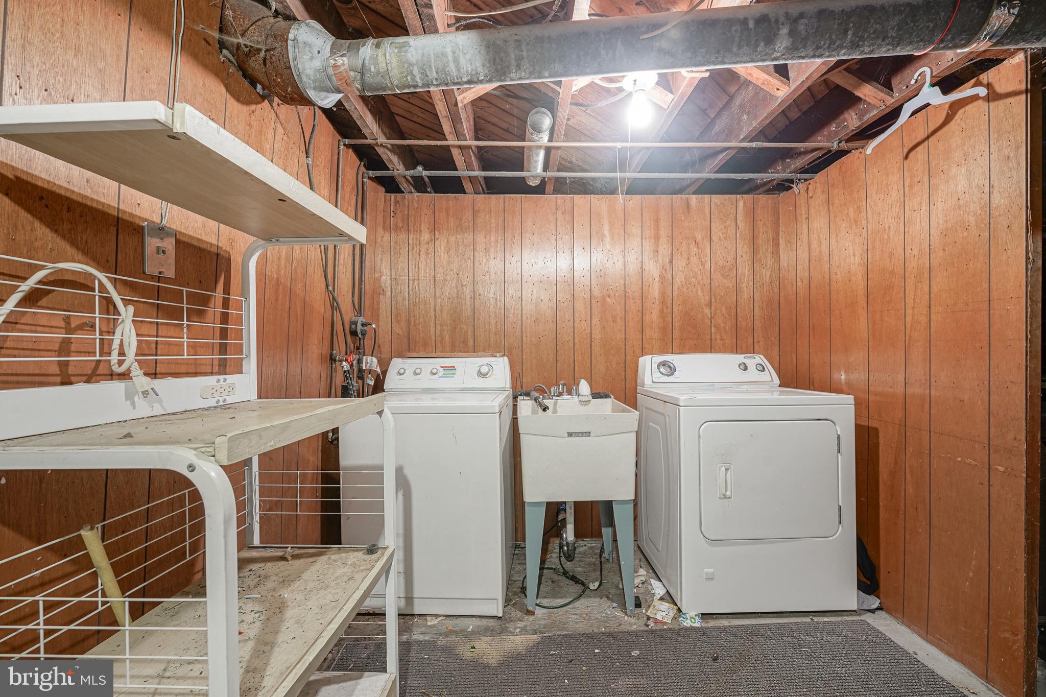872 Bridgeboro Street Riverside, NJ 08075 - Photo 16 of 19 Basement Washer & Dryer Area