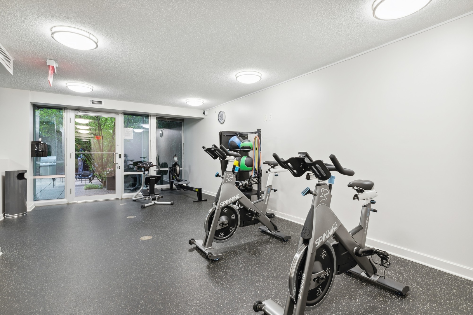 800 Elgin Road, Unit 1109 Evanston, IL 60201 - Photo 13 of 17 a view of a room with gym equipment