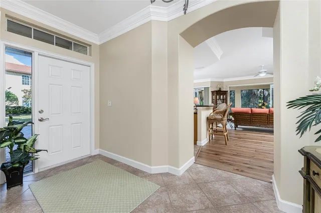 an aerial view of a house with swimming pool