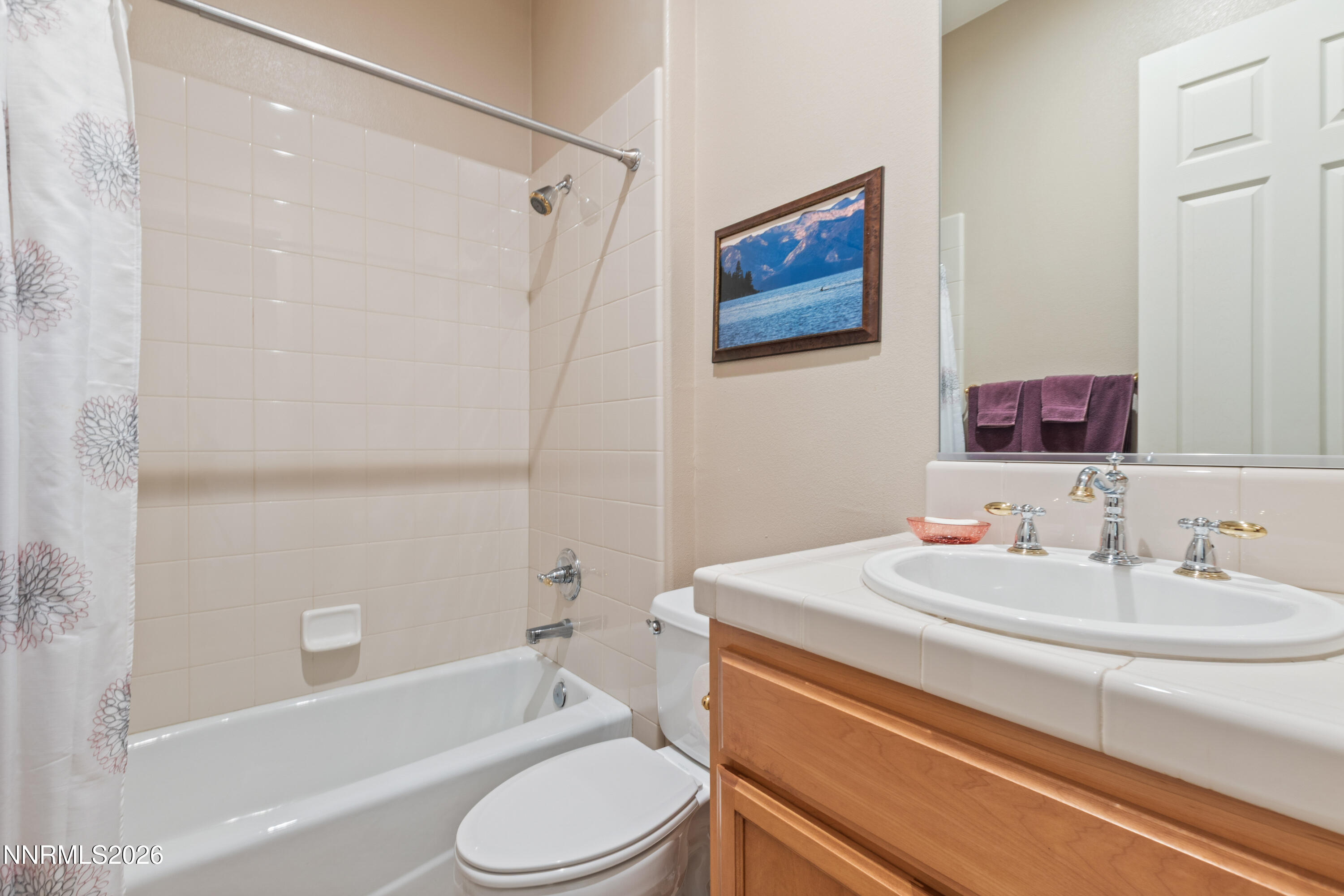 2395 Ridge Field Trail Reno, NV 89523 - Photo 21 of 44 a bathroom with a sink a toilet and a bathtub