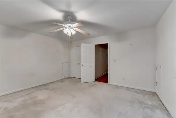 a view of an empty room