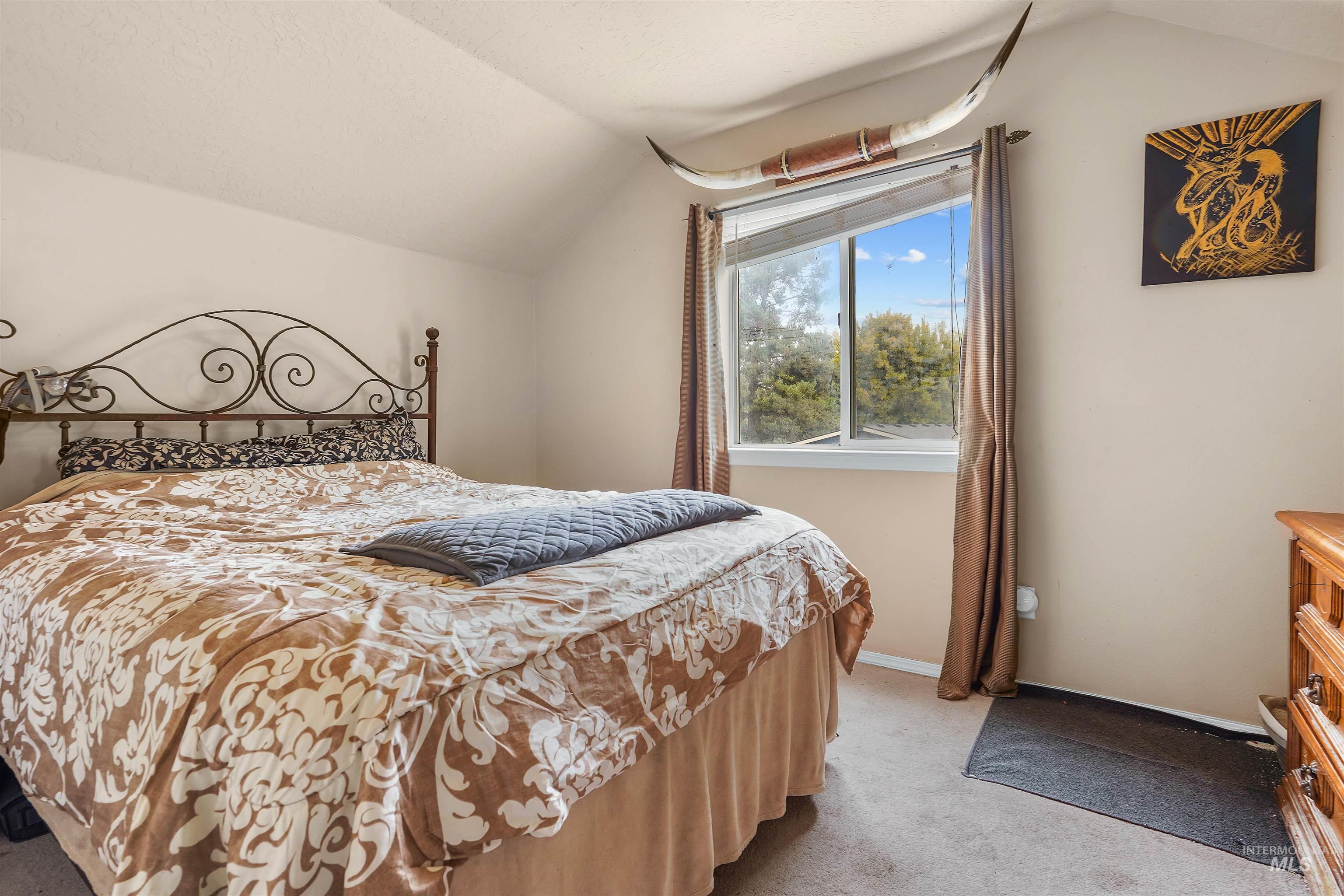 500 East 19th Street Burley, ID 83318 - Photo 14 of 31 Bedroom with lofted ceiling and light colored carpet