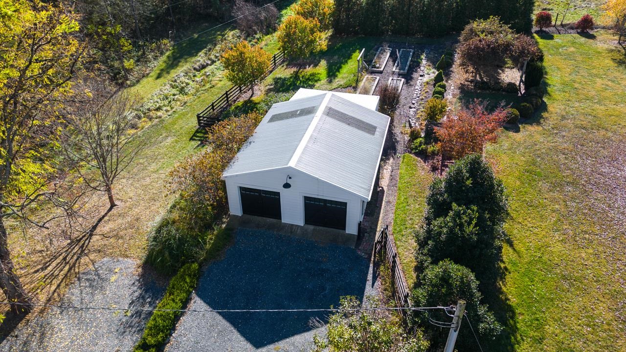 187 Todd Road Mount Sidney, VA 24467 - Photo 45 of 53 an aerial view of a house with a yard and garden
