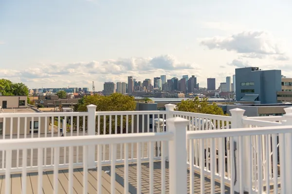 a view of city with balcony
