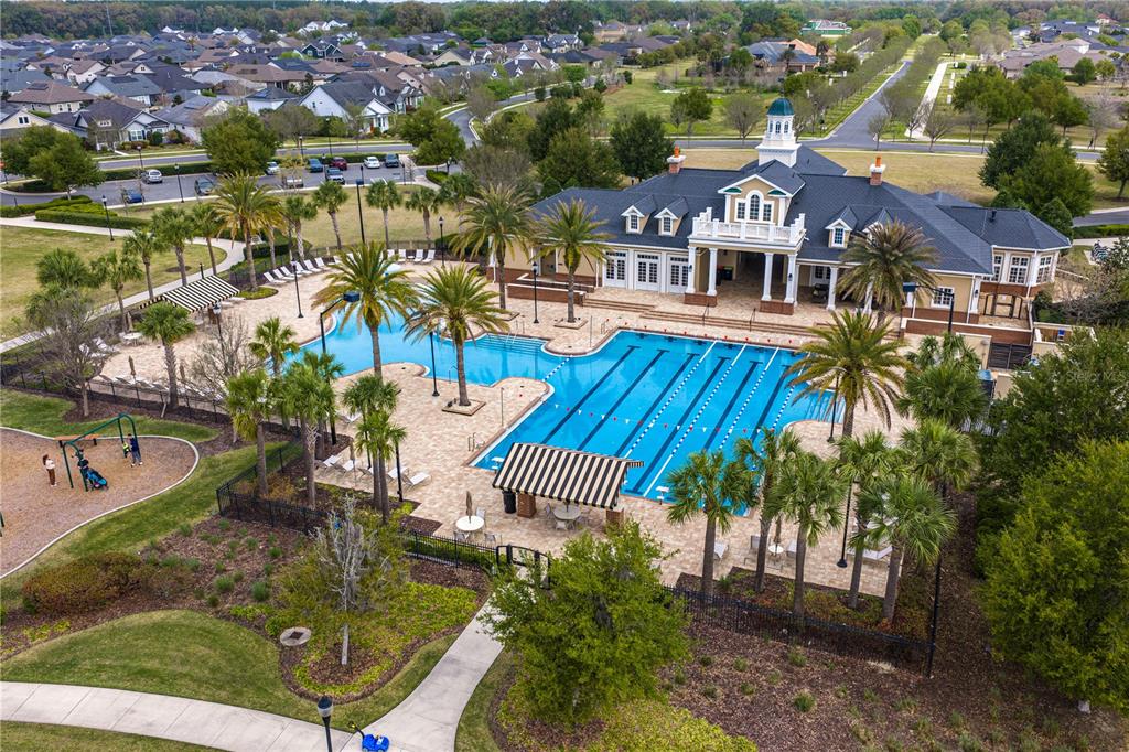 3363 Southwest 115th Terrace Gainesville, FL 32608 - Photo 5 of 43 an aerial view of a house with a garden and swimming pool