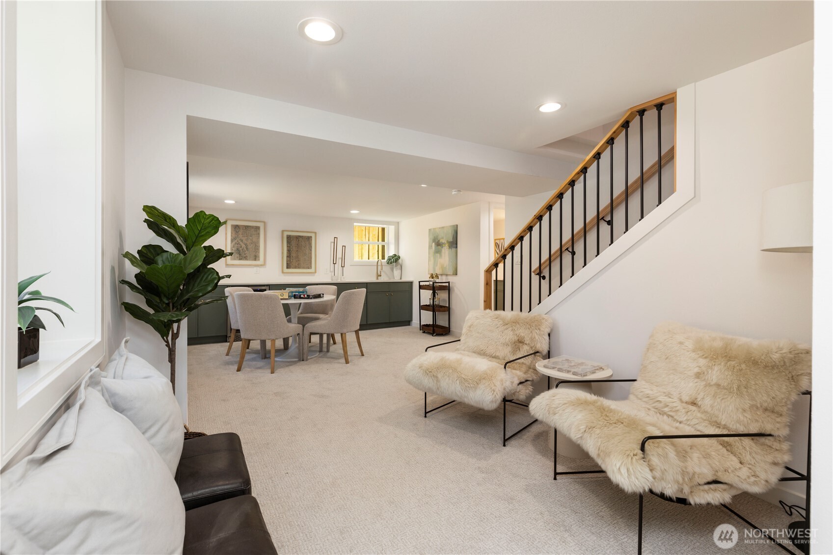 828 Northeast 95th Street Seattle, WA 98115 - Photo 13 of 18 a living room with furniture flowerpot and wooden floor