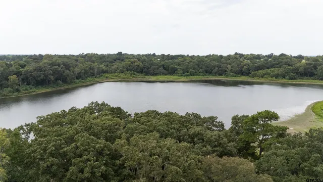an aerial view of a residential houses with lake view