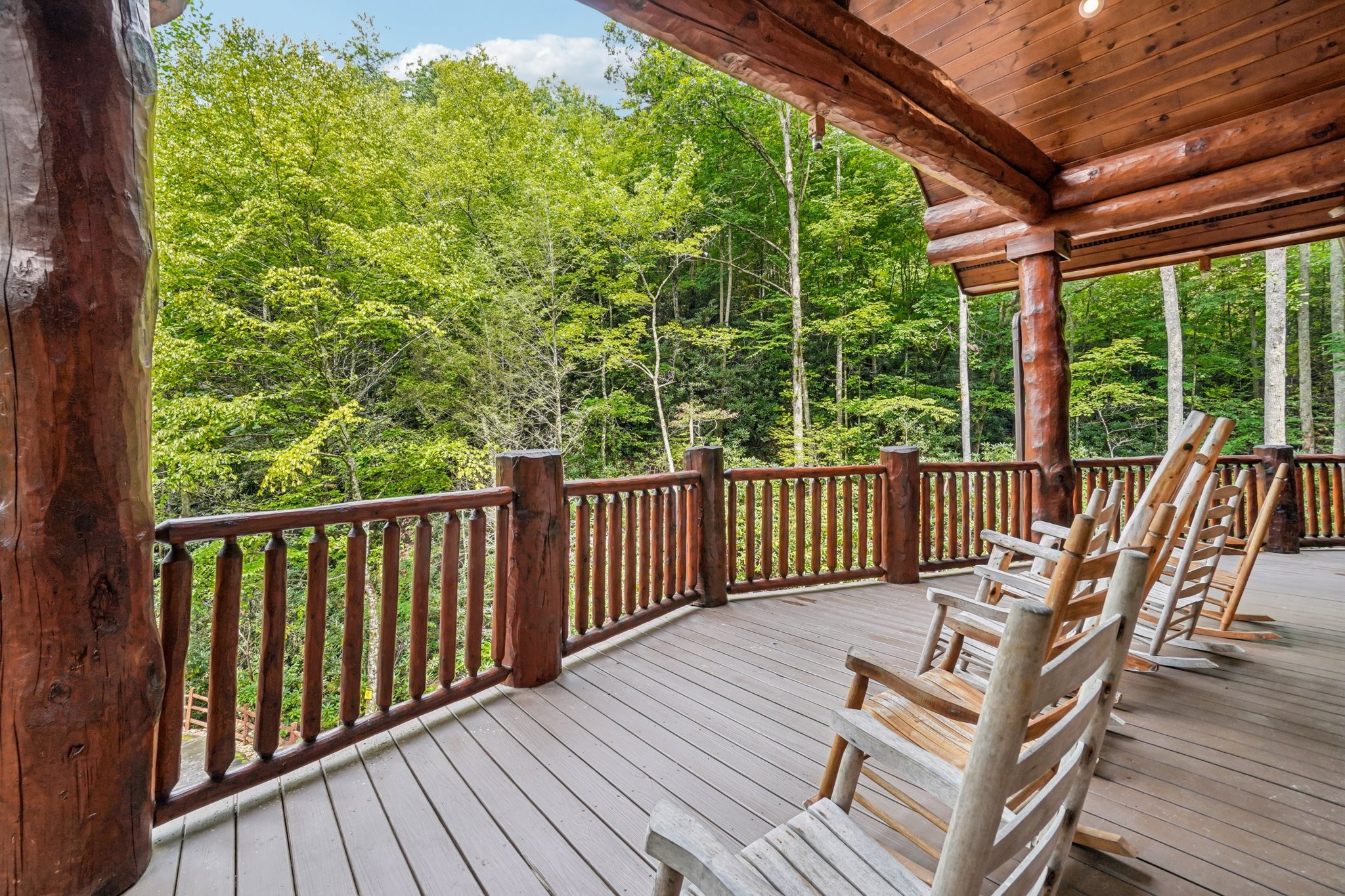 641 Pinnacle Vista Road Gatlinburg, TN 37738 - Photo 52 of 68 a view of a two chairs in the balcony