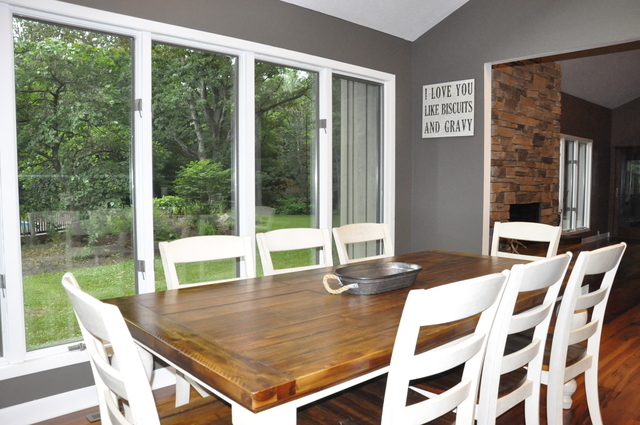 2048 North 3650th Road Serena, IL 60549 - Photo 17 of 82 a view of a dining room with furniture wooden floor and garden