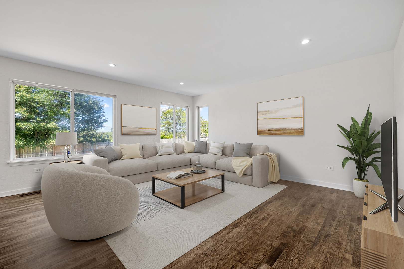 147 Willow Bend Bolingbrook, IL 60490 - Photo 9 of 22 a living room with furniture and a large window