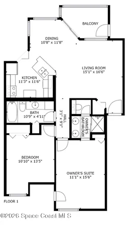 $1,850 | 7470 N Highway, Unit 205, Cocoa, FL 32927