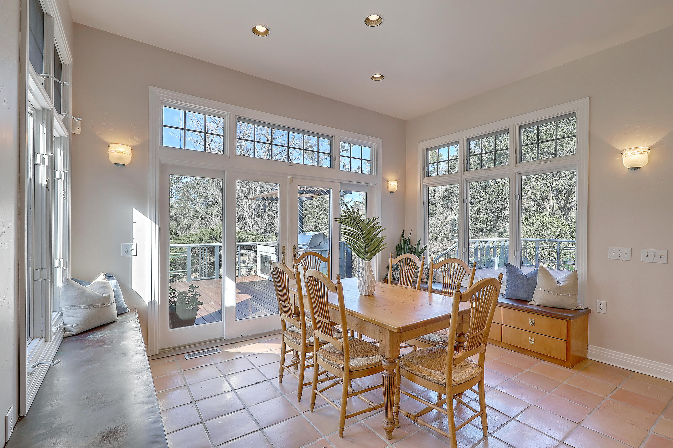 4884 Bears Bluff Road Wadmalaw Island, SC 29487 - Photo 22 of 100 Cheery Breakfast Area with a View