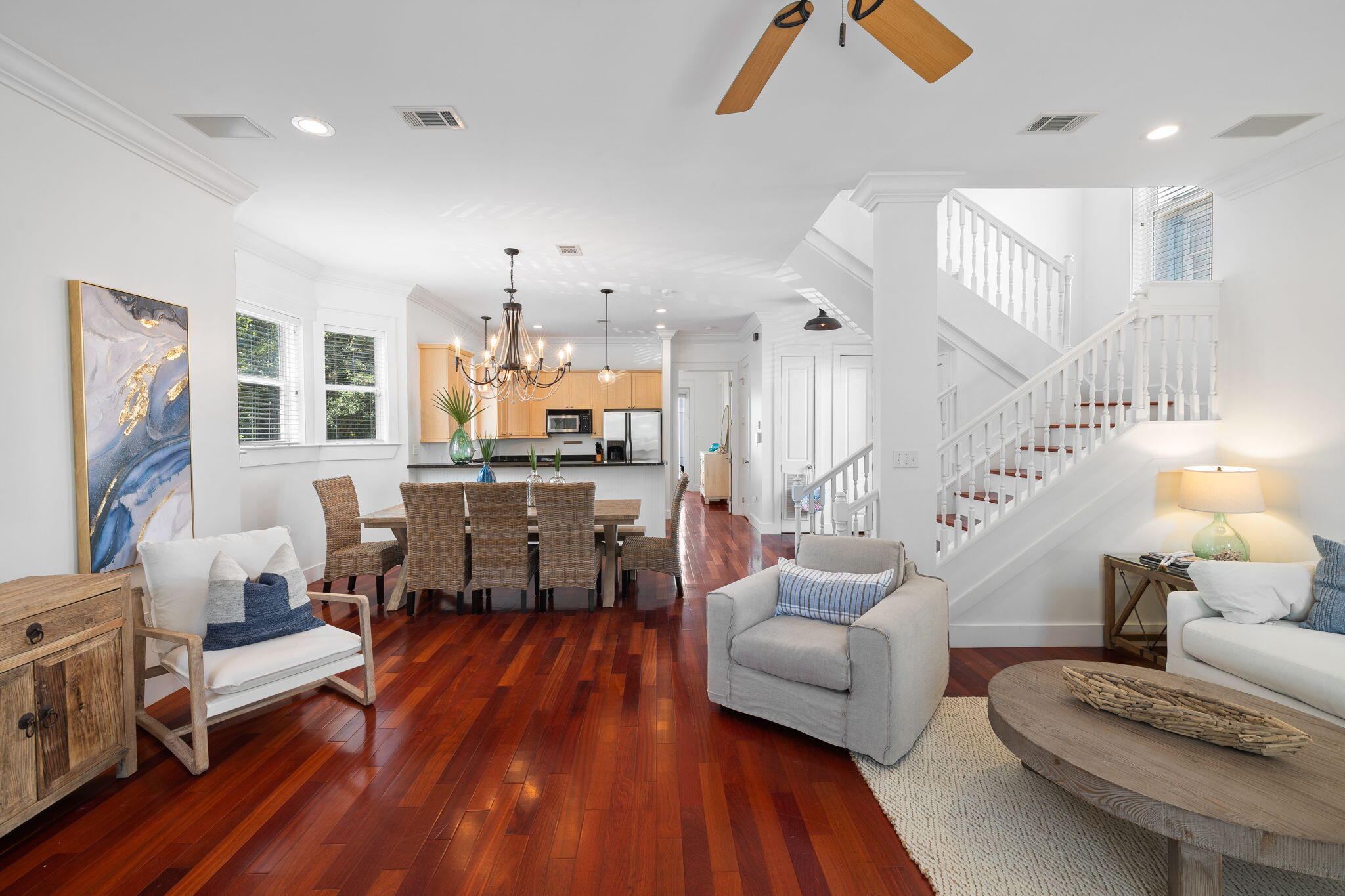 67 West Blue Crab Loop Inlet Beach, FL 32461 - Photo 13 of 78 a living room with furniture and wooden floor