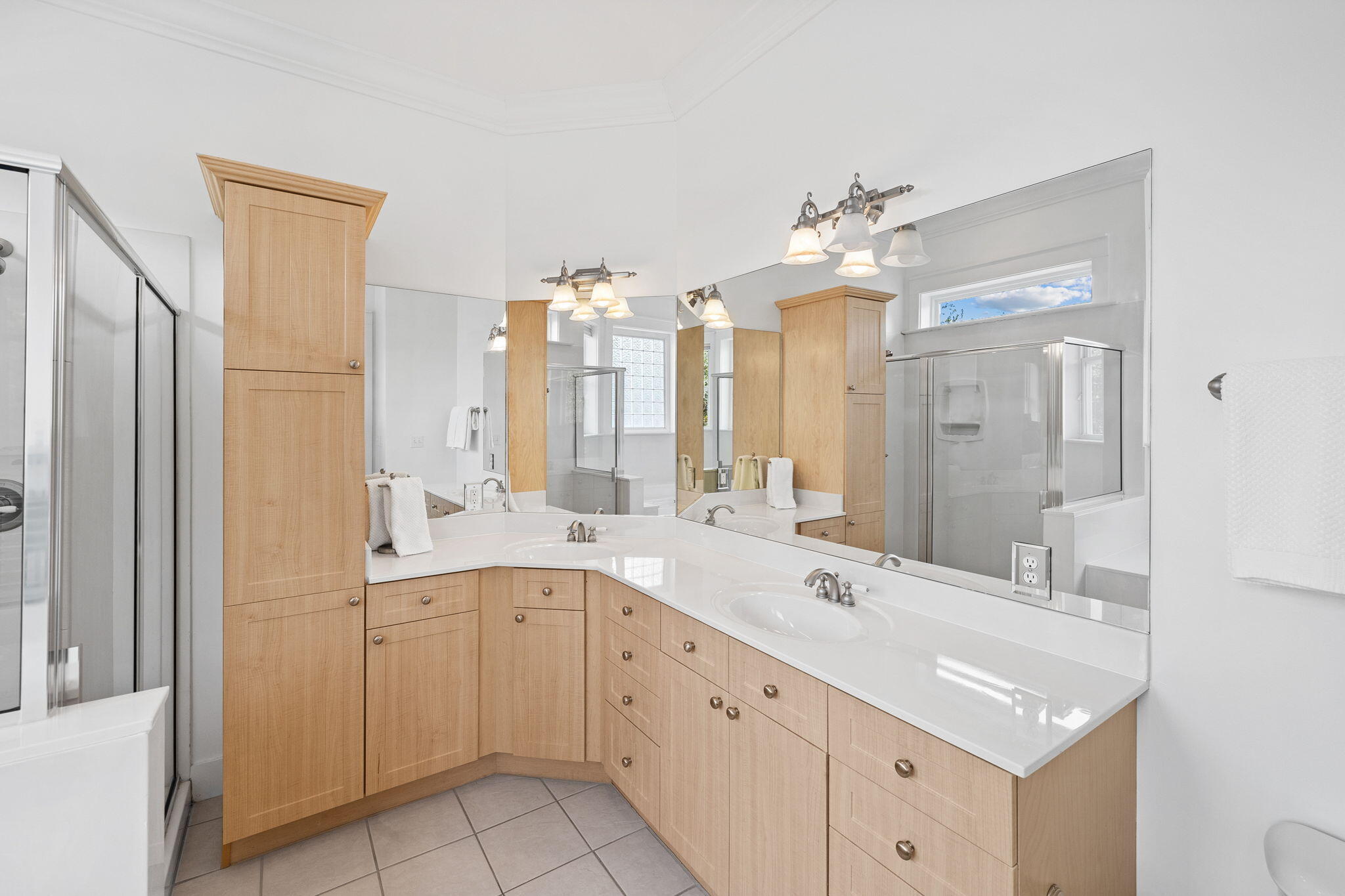 67 West Blue Crab Loop Inlet Beach, FL 32461 - Photo 34 of 78 a spacious bathroom with a double vanity sink mirror and