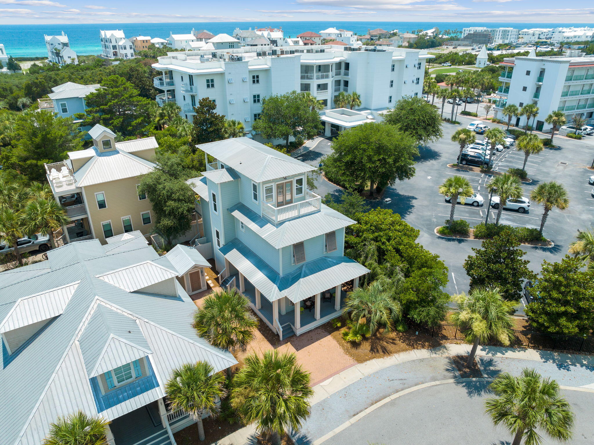 67 West Blue Crab Loop Inlet Beach, FL 32461 - Photo 4 of 78 an aerial view of multiple houses with a yard