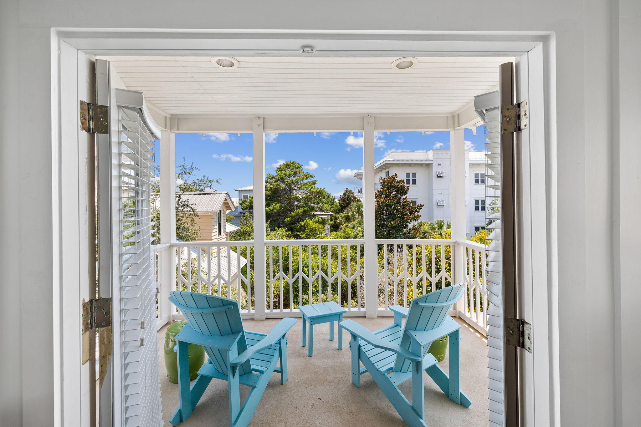 67 West Blue Crab Loop Inlet Beach, FL 32461 - Photo 46 of 78 a view of a balcony with furniture