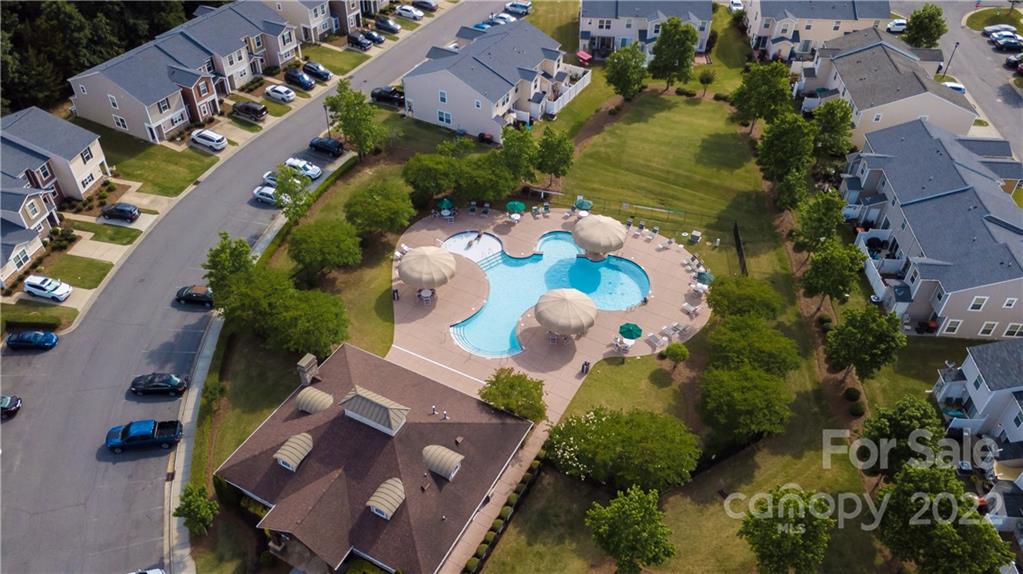662 Potter Place Road Fort Mill, SC 29708 - Photo 27 of 28 an aerial view of a house with a yard and outdoor seating