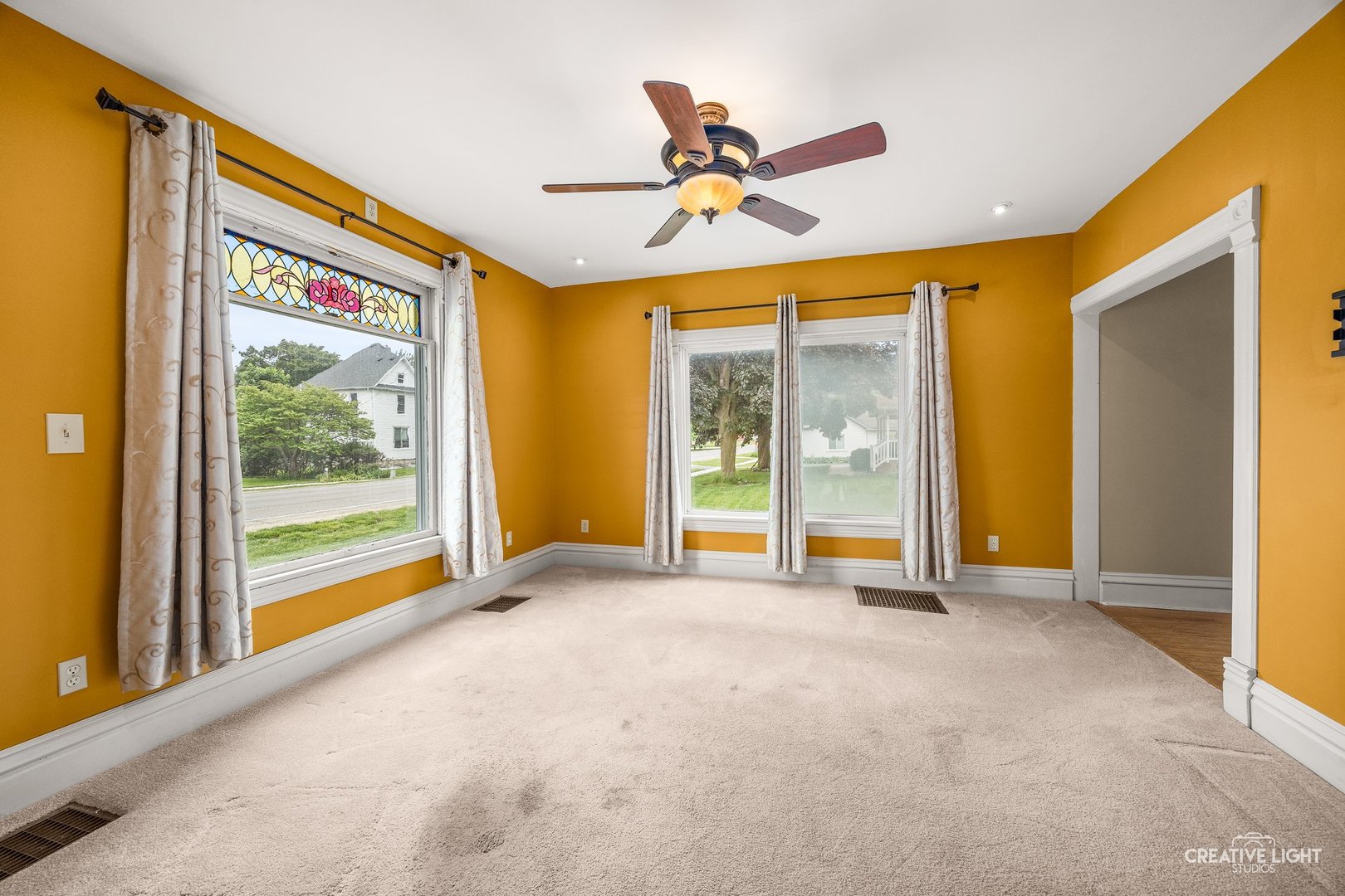 209 North Shabbona Road Shabbona, IL 60550 - Photo 7 of 25 a view of an empty room with a window