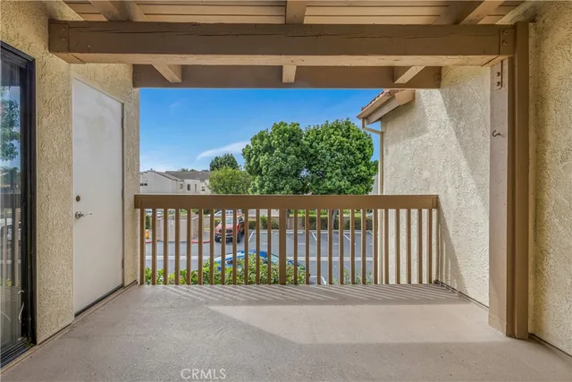 a view of a street from a window