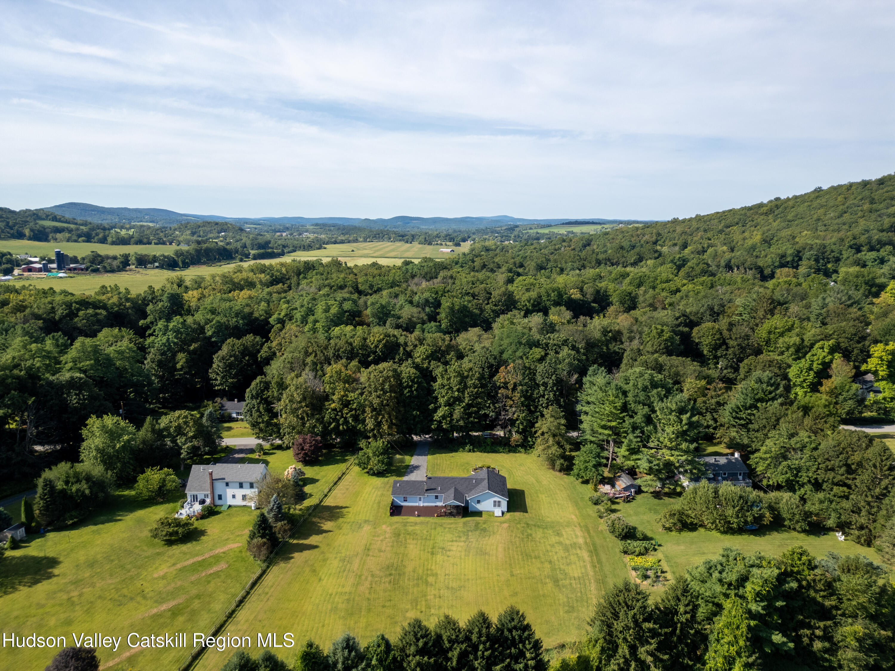 23 Maple Lane Copake Falls, NY 12517 - Photo 37 of 40 an aerial view of a house with a yard