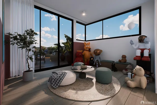 a room with furniture and wooden floor