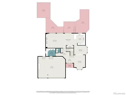 a aerial view of a kitchen