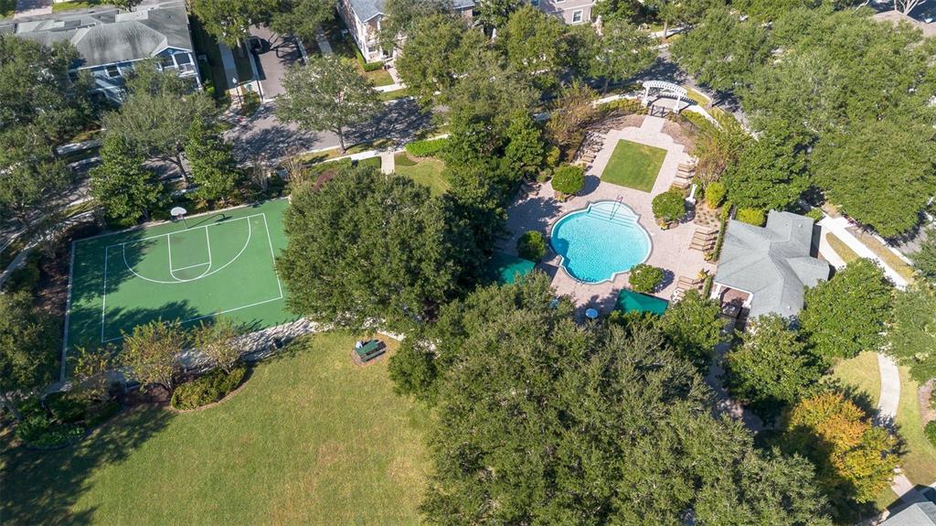 6799 Helmsley Circle Windermere, FL 34786 - Photo 57 of 61 an aerial view of a house with a yard and swimming pool