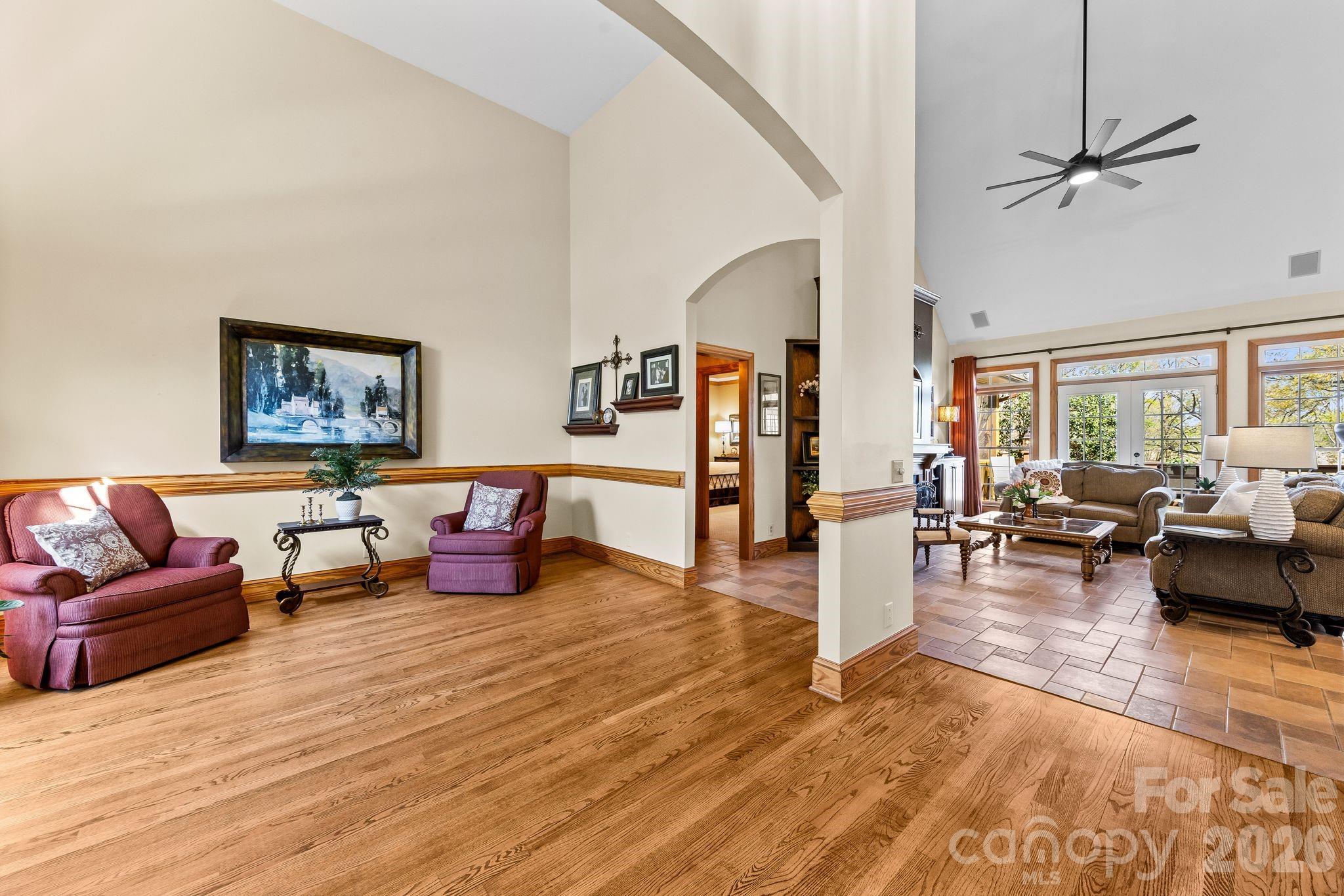 3530 Cardiff Lane Matthews, NC 28104 - Photo 6 of 39 a living room with furniture and wooden floor