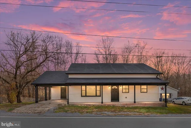 a front view of a house