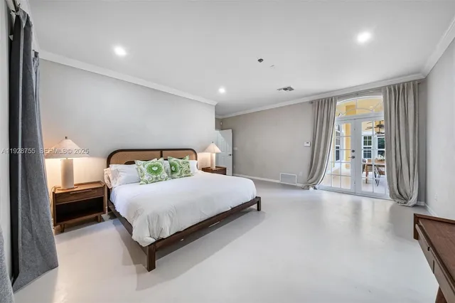 a kitchen with refrigerator and stove