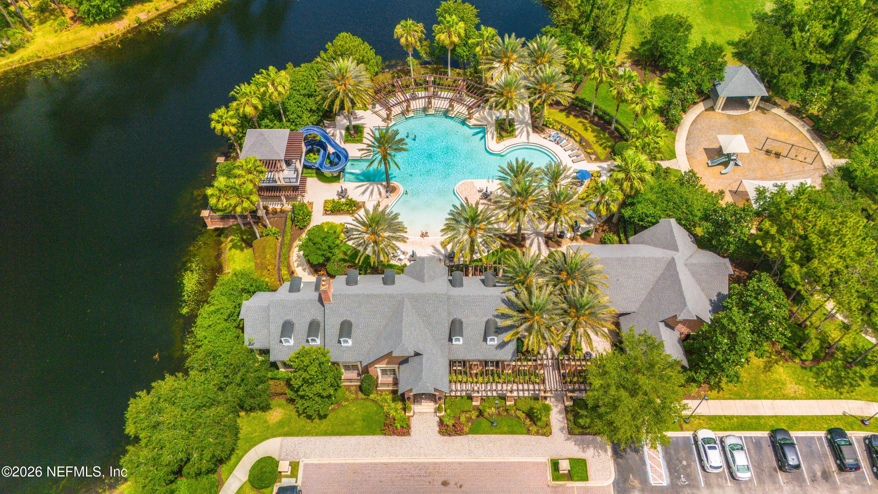 191 South Arabella Way St. Johns, FL 32259 - Photo 45 of 57 an aerial view of a house with a yard swimming pool outdoor seating and yard