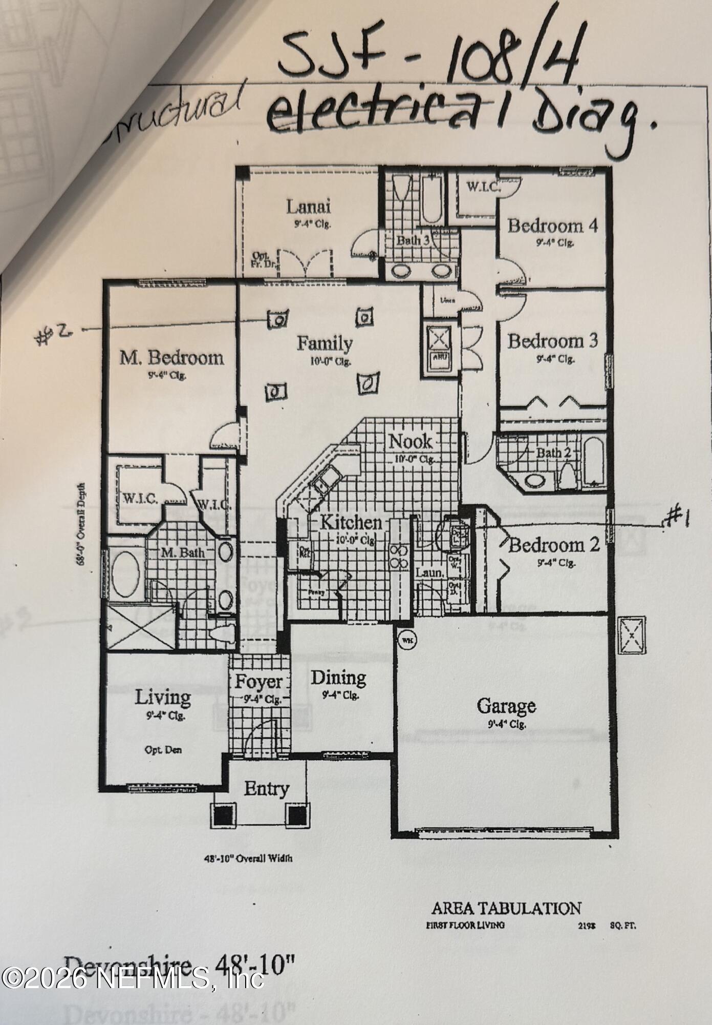 191 South Arabella Way St. Johns, FL 32259 - Photo 56 of 57 Floor Plan