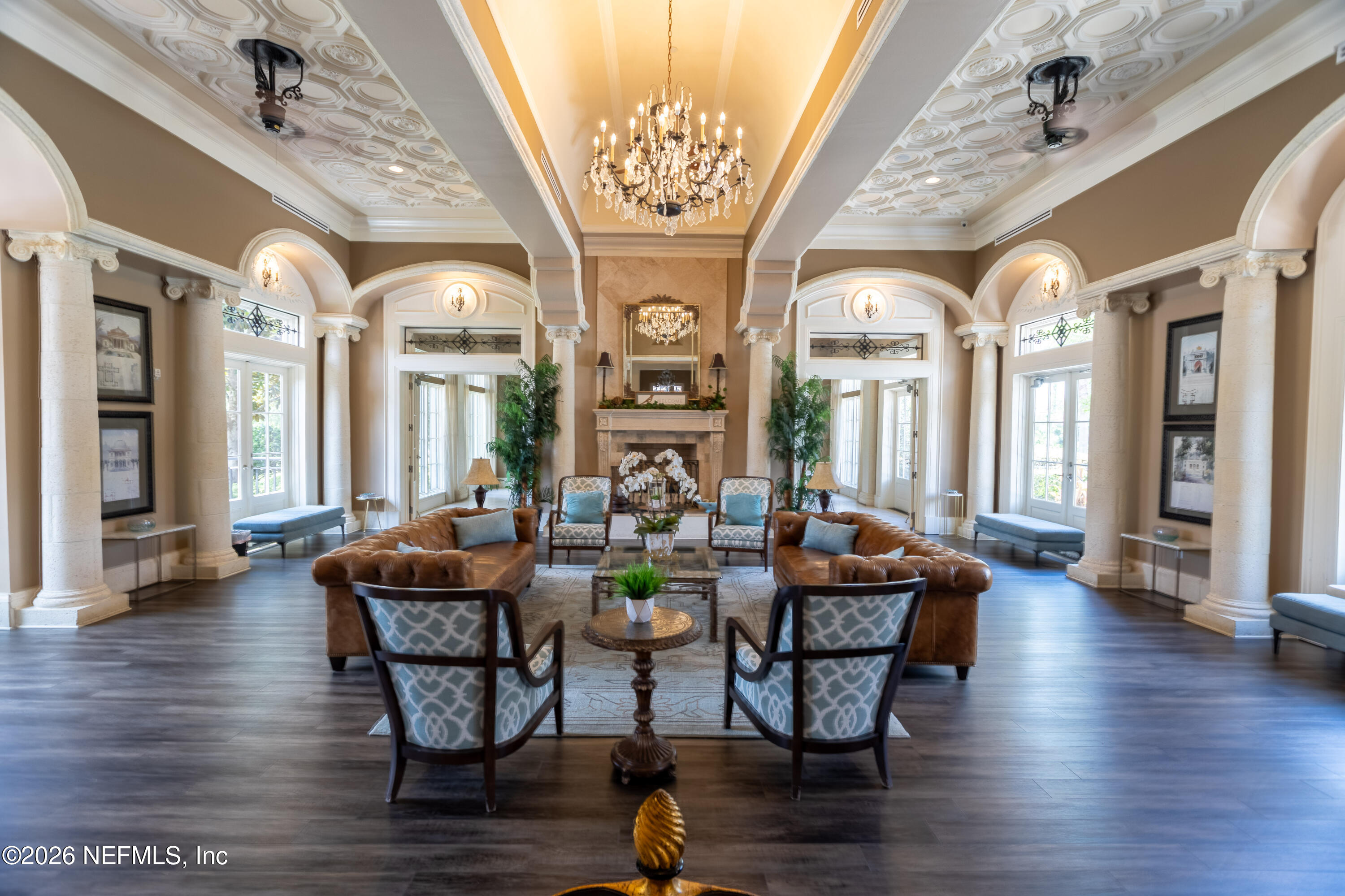 191 South Arabella Way St. Johns, FL 32259 - Photo 49 of 57 a view of a dining room with furniture wooden floor and chandelier