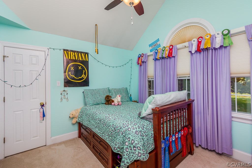 16045 Old Ridge Road Montpelier, VA 23192 - Photo 23 of 45 a bedroom with bed and a chandelier