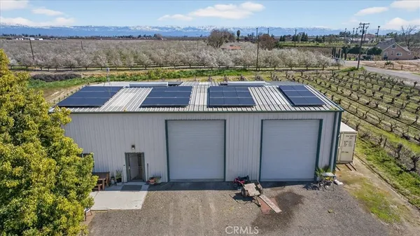 a view of garage with garage
