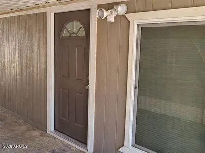 a view of a entryway door front door
