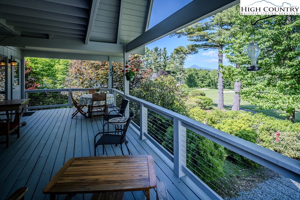 183 Rhododendron Loop Newland, NC 28657 - Photo 36 of 49 a view of a two chairs in the balcony