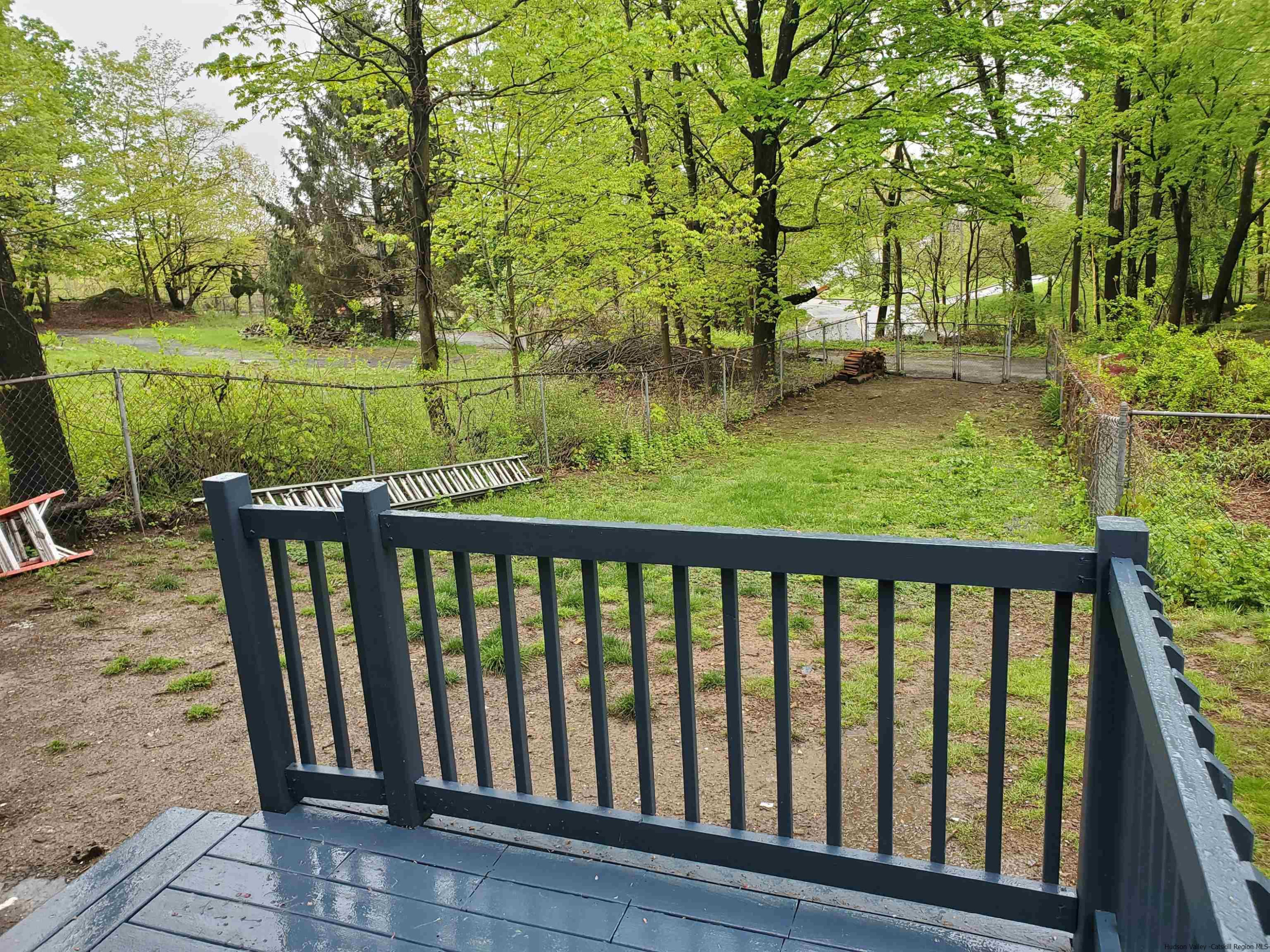 326 Boulevard Kingston, NY 12401 - Photo 29 of 35 a view of a wooden deck with a backyard