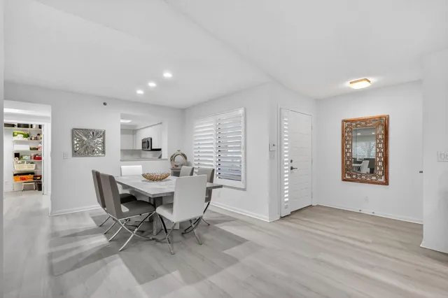 a view of an outdoor space and tennis court