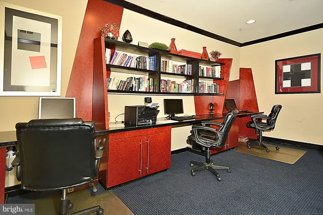 a view of a yard with large trees